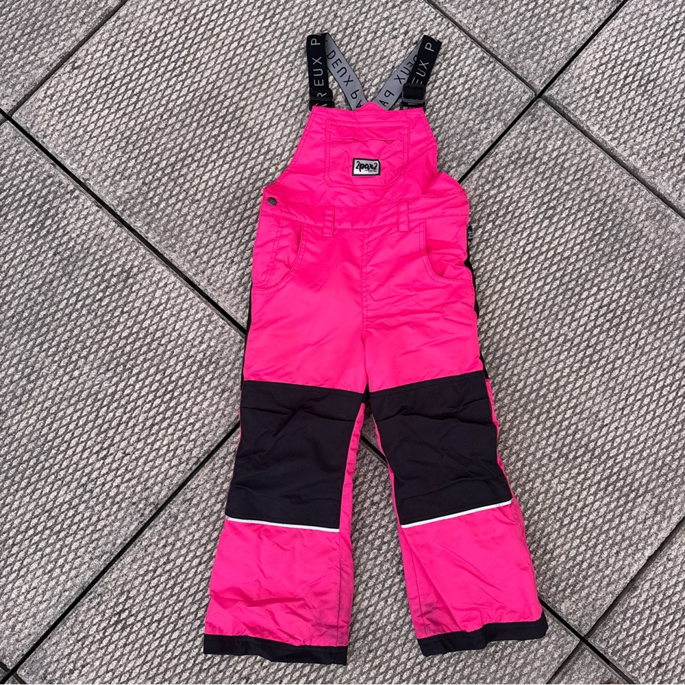 Deux par Deux Sorbet Pink Overall Snow Pants Size 5